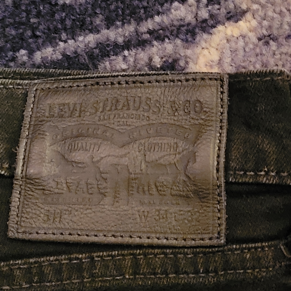 2 PAIR OF MENS 511 LEVIS JEANS 34X32